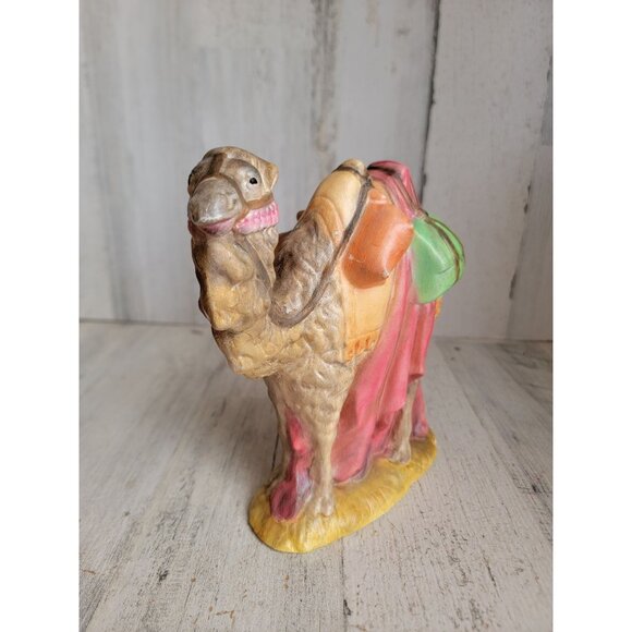Vintage camel chalkware nativity scene Xmas figure decor religious - Picture 1 of 8